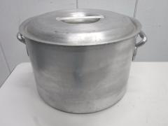 A1101◆アルミ製◆半寸胴鍋(蓋付)