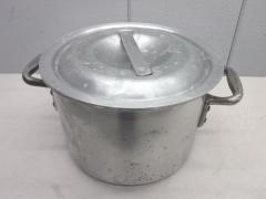 B1718◆アルミ製◆半寸胴鍋(蓋付)