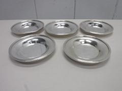 A1608◆洋白食器◆小皿5枚セット
