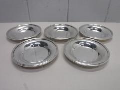 A1609◆洋白食器◆小皿5枚セット