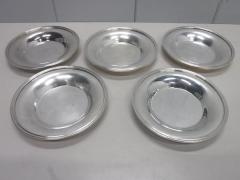 A1611◆洋白食器◆小皿5枚セット