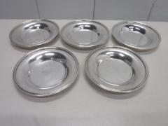A1612◆洋白食器◆小皿5枚セット