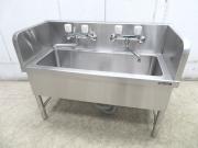 E1691◆マルゼン◆ステンレス製低1槽シンク(蛇口付)