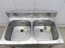 H1501◆ステンレス製◆2槽シンク