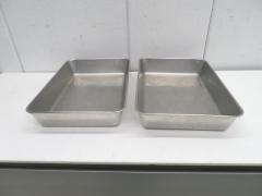 H1520◆ステンレス製◆角バット(6枚取)2枚セット