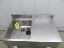 H1742◆ステンレス製◆1槽台付シンク