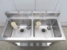 G1858◆マルゼン◆ステンレス製2槽シンク