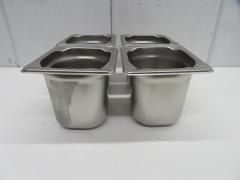 H1770◆ステンレス製◆1/6ホテルパン4枚セット