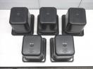 B2303◆CAMBRO◆カムウェア・フードパン5個+ドレンシェルフ5枚セット(ブラック)