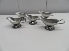 J176◆ステンレス製◆アメリカンソースポット5個セット 130cc