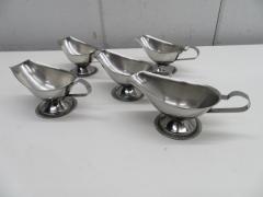 J178◆ステンレス製◆アメリカンソースポット5個セット 130cc