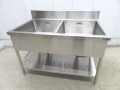 J254◆マルゼン◆ステンレス製2槽シンク