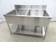 J254◆マルゼン◆ステンレス製2槽シンク