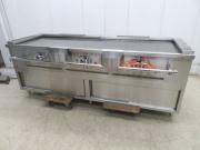 J192◆常盤ステンレス 2025年◆ガス鉄板焼きテーブル F-1