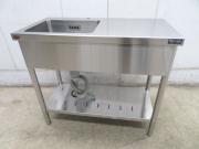 J304◆マルゼン◆ステンレス製1槽台付シンク BST1-094RN