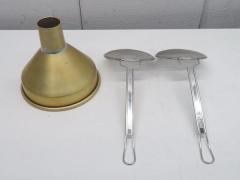 H410◆調理器具◆太口ロート(18cm)+プレス式丸カス揚げφ13.5cm 2本