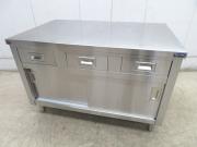 J338◆マルゼン◆ステンレス製引出付調理台