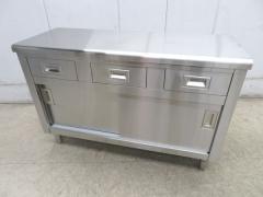 J416◆ステンレス製◆引出付調理台