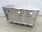 J416◆ステンレス製◆引出付調理台