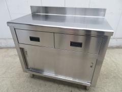J391◆ステンレス製◆引出付調理台