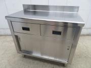 J391◆ステンレス製◆引出付調理台