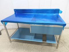 H556未使用◆マルゼン◆ステンレス製作業台付1槽シンク