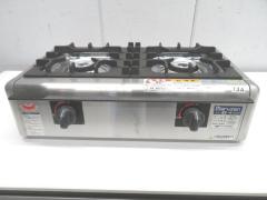 J503◆マルゼン 2017年◆2口カステーブルコンロ(ニュー飯城) M-822E 都市ガス