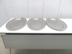 G866◆ステンレス製◆小判皿3枚セット(22インチ)