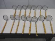 C1094◆鍋小物◆竹柄あく取り15本セット