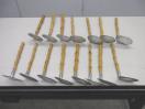 C1094◆鍋小物◆竹柄あく取り15本セット