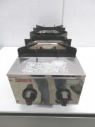 H782◆山岡金属 2023年◆2口ガスコンロ STK-572T 都市ガス12A・13A