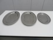 F1013◆ステンレス製◆小判皿3枚セット