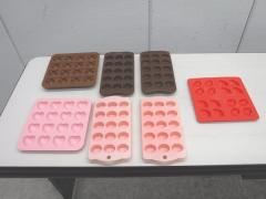 B1250◆製菓用品◆シリコン　チョコレートモールドセット