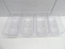 J1009◆CAMBRO◆1/3フードパン+ドレンシェルフ(クリア)4個セット(蓋付)34CW