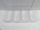 J1009◆CAMBRO◆1/3フードパン+ドレンシェルフ(クリア)4個セット(蓋付)34CW