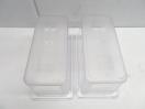 J1012◆CAMBRO◆1/3フードパン(クリア)2個セット(蓋付)36CW