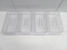 J1013◆CAMBRO◆1/3フードパン(クリア)4個セット(蓋付)32CW