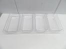 J1013◆CAMBRO◆1/3フードパン(クリア)4個セット(蓋付)32CW
