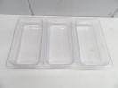 J1014◆CAMBRO◆1/3フードパン(クリア)3個セット(蓋付)32CW
