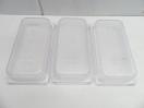 J1014◆CAMBRO◆1/3フードパン(クリア)3個セット(蓋付)32CW