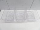J1015◆CAMBRO◆1/2フードパン+ドレンシェルフ(クリア)4個セット(蓋付)26CW