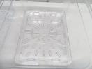 J1015◆CAMBRO◆1/2フードパン+ドレンシェルフ(クリア)4個セット(蓋付)26CW