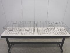 B1798◆ステンレス製◆食器篭4個セット
