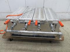 H1170◆大和田◆ガス式ベビーカステラ焼器(パンダ24ヶ+ハート24ヶ) LPガス