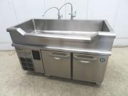 H1131◆ホシザキ 2024年◆舟形シンク付冷蔵コールドテーブル RW-120SNCG-ML