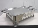 A1601◆YUKIWA◆ステンレス製S型角飾台(菊) 18インチ