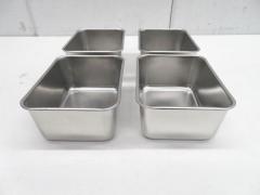 J1170◆ステンレス製◆深型組バット4個セット(0号)