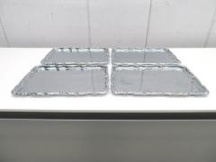 F1671◆ステンレス製◆角盆4枚セット