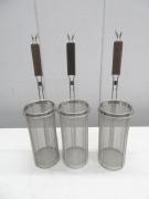 H1459◆ステンレス製◆スパゲティーてぼ3個セット