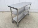 H1335◆ステンレス製◆作業台(中棚付)